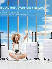 Flight Knight Large Hardcase Lightweight Check In Suitcase With 4 Wheels - Image 2 of 7