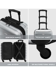 Flight Knight Large Hardcase Lightweight Check In Suitcase With 4 Wheels - Image 5 of 5