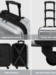 Flight Knight Aluminium Medium Hardcase Lightweight Check In Suitcase With 4 Wheels - Image 7 of 7