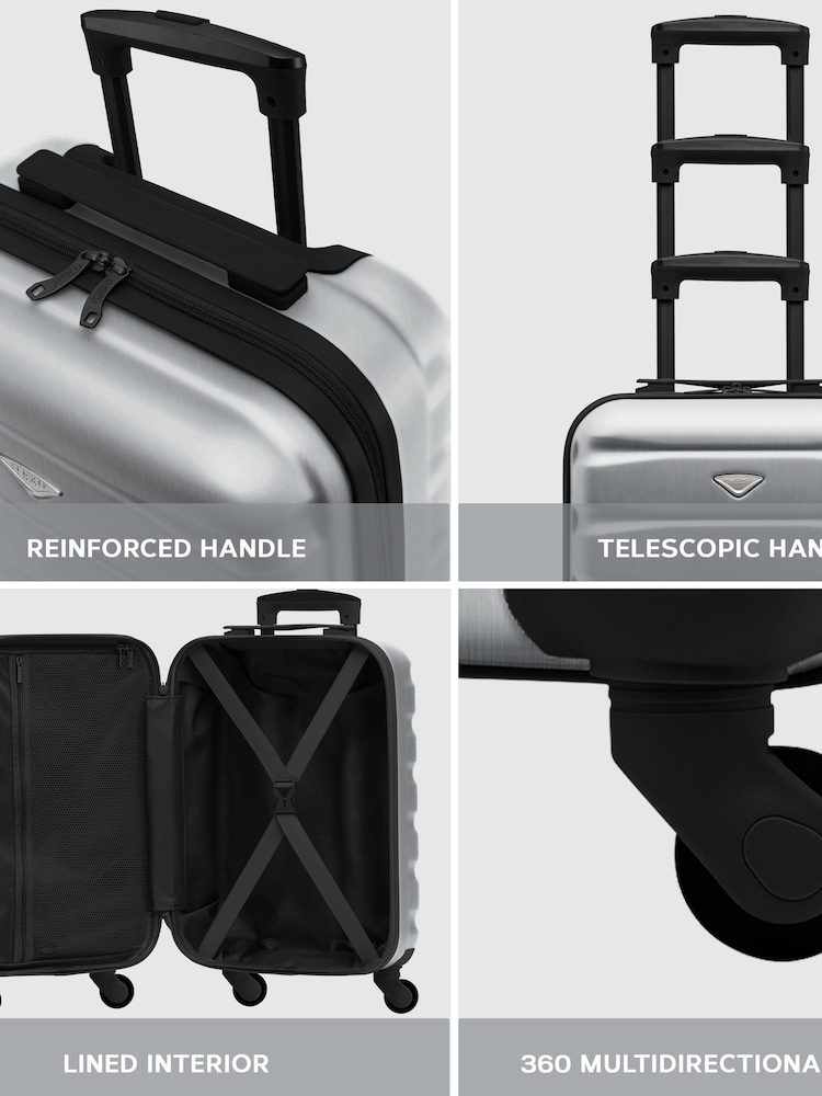 Flight Knight Aluminium Medium Hardcase Lightweight Check In Suitcase With 4 Wheels - Image 7 of 7