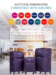 Flight Knight Large Softcase Lightweight Check In Suitcase With 4 Wheels - Image 6 of 7