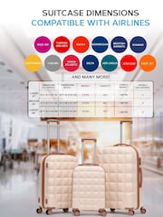 Flight Knight Large Hardcase Printed Lightweight Check In Suitcase With 4 Wheels - Image 4 of 7