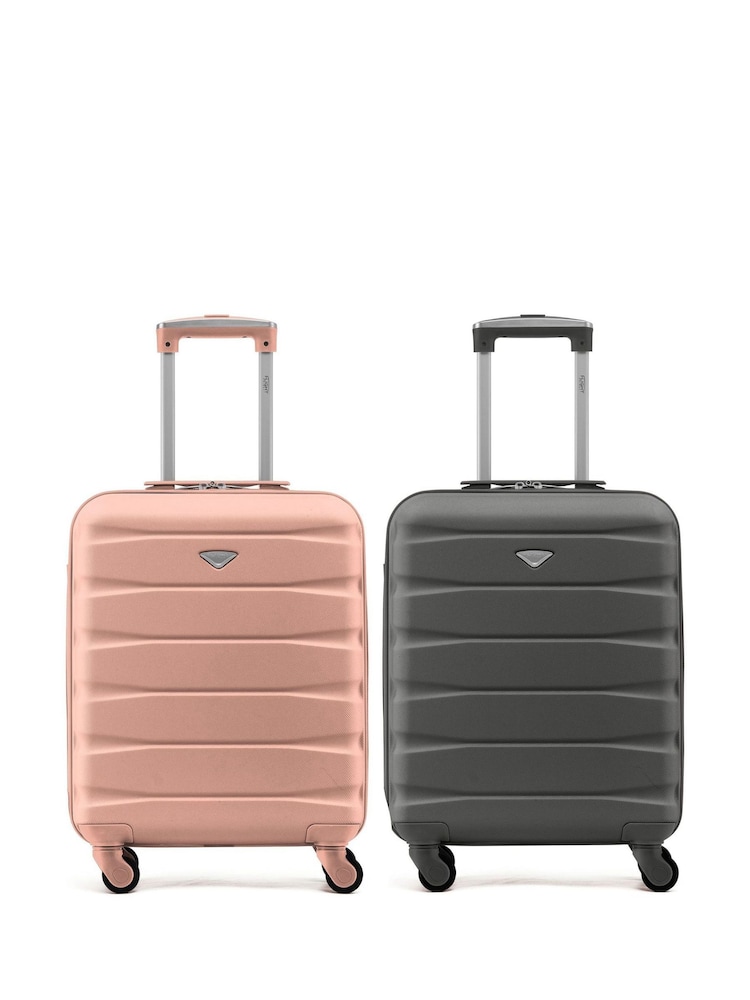 Flight Knight Ryanair Priority 4 Wheel ABS Hard Case Cabin Carry On Suitcase 55x40x20cm  Set Of 2 - Image 2 of 9