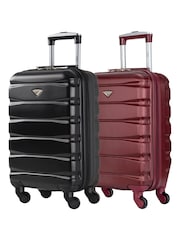 Flight Knight EasyJet Overhead 55x35x20cm Hard Shell Cabin Carry On Case Suitcase Set Of 2 - Image 9 of 10