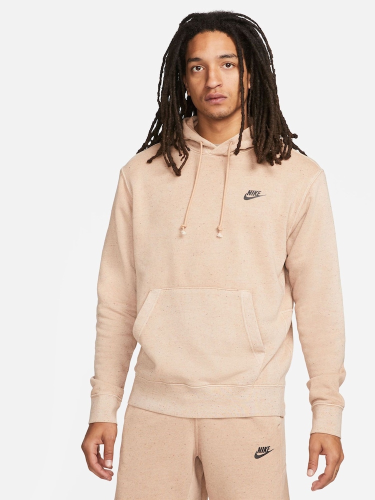 Nike Beige Club+ Revival Sweatshirt - Image 1 of 5