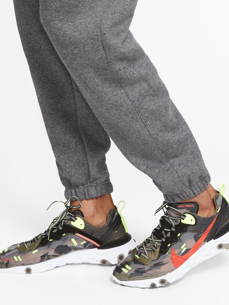 Nike Charcoal Grey Club Cuffed Joggers - Image 3 of 10