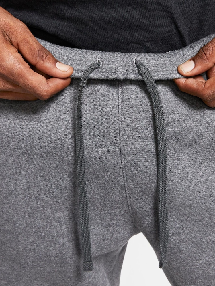 Nike Charcoal Grey Club Cuffed Joggers - Image 6 of 10