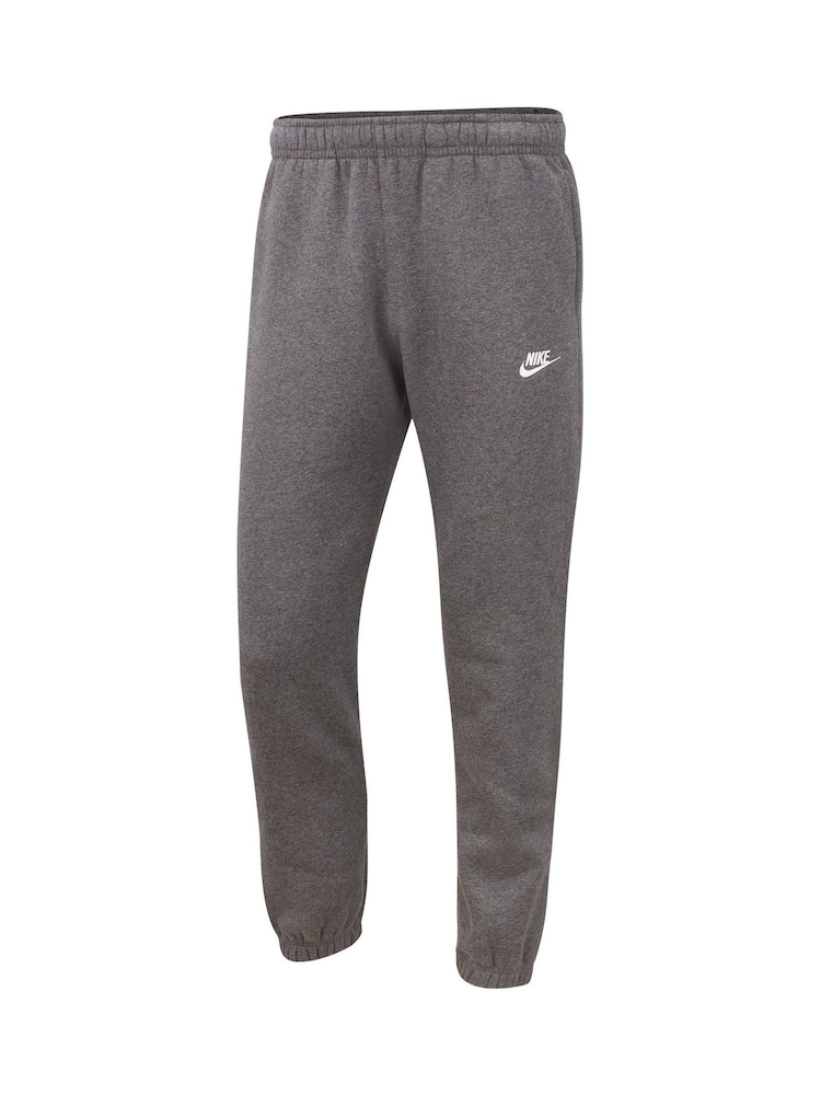 Nike Charcoal Grey Club Cuffed Joggers - Image 8 of 10