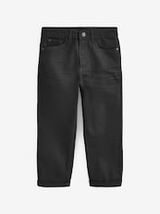 Black Loose Fit Stretch Jeans (3-17yrs) - Image 3 of 5
