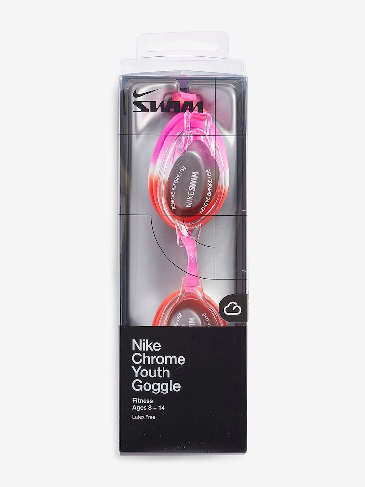 Nike Pink Kids Chrome Swim Goggles - Image 2 of 2