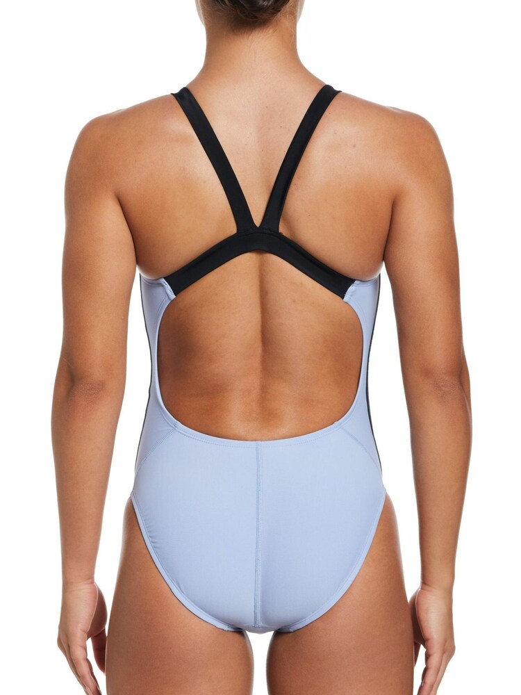 Nike Lilac Purple Logo Tape Fastback Swimsuit - Image 2 of 5