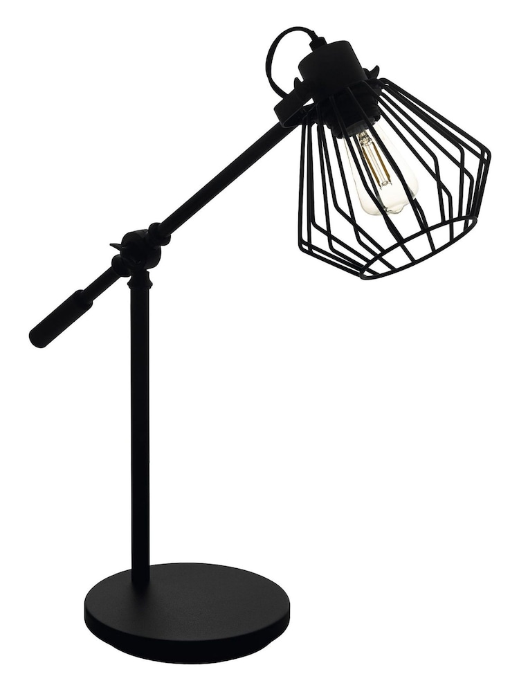 Eglo Black Tabillano Caged Industrial Desk Lamp - Image 2 of 3