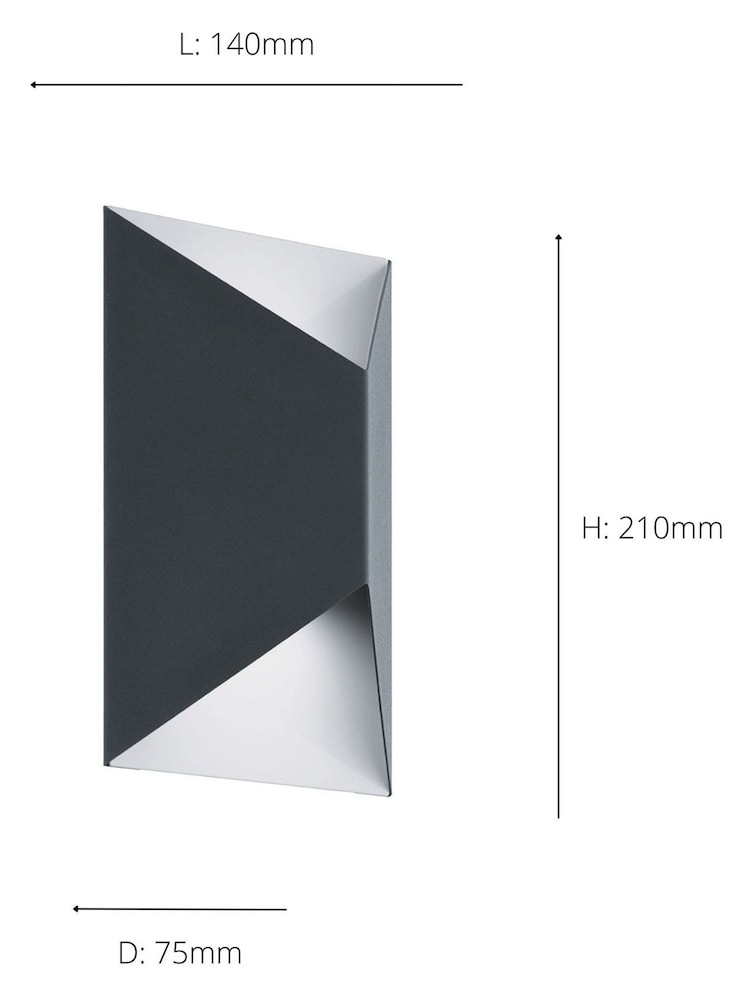 Eglo White Predazzo LED Outdoor Wall Light - Image 3 of 3