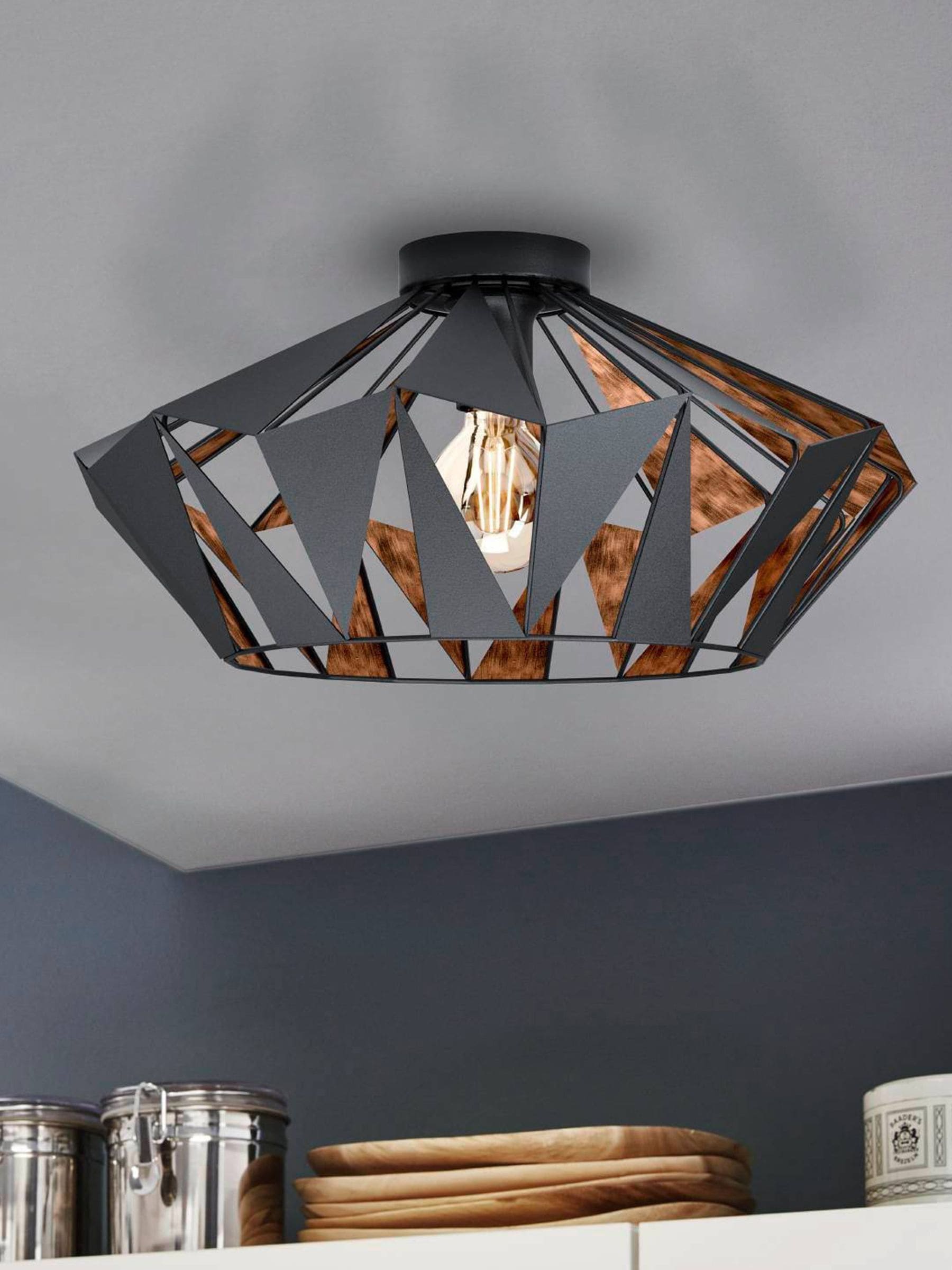 Eglo copper pendant light 2025