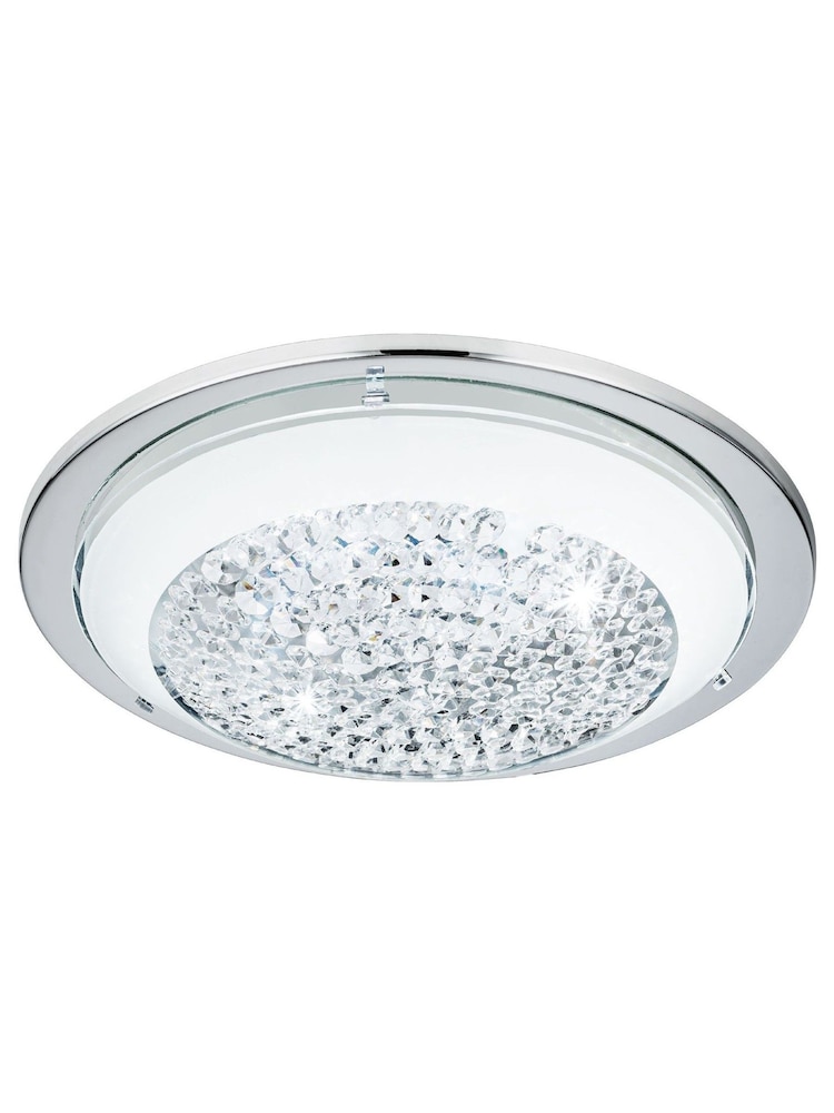 Eglo Chrome/White Acolla 1 Light Ceiling Light - Image 2 of 3