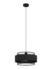Eglo Black Bazely 1 Light Mesh Ceiling Light Pendant - Image 2 of 3