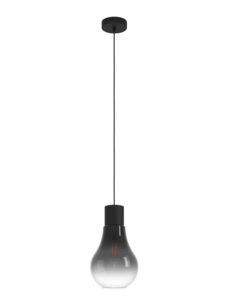 Eglo Black Chasely 1 Light Ombre Ceiling Light Pendant - Image 2 of 3