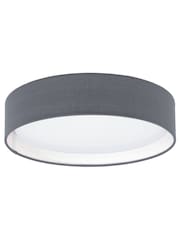 Eglo Grey Pasteri 1 Light Fabric Ceiling Light - Image 2 of 3