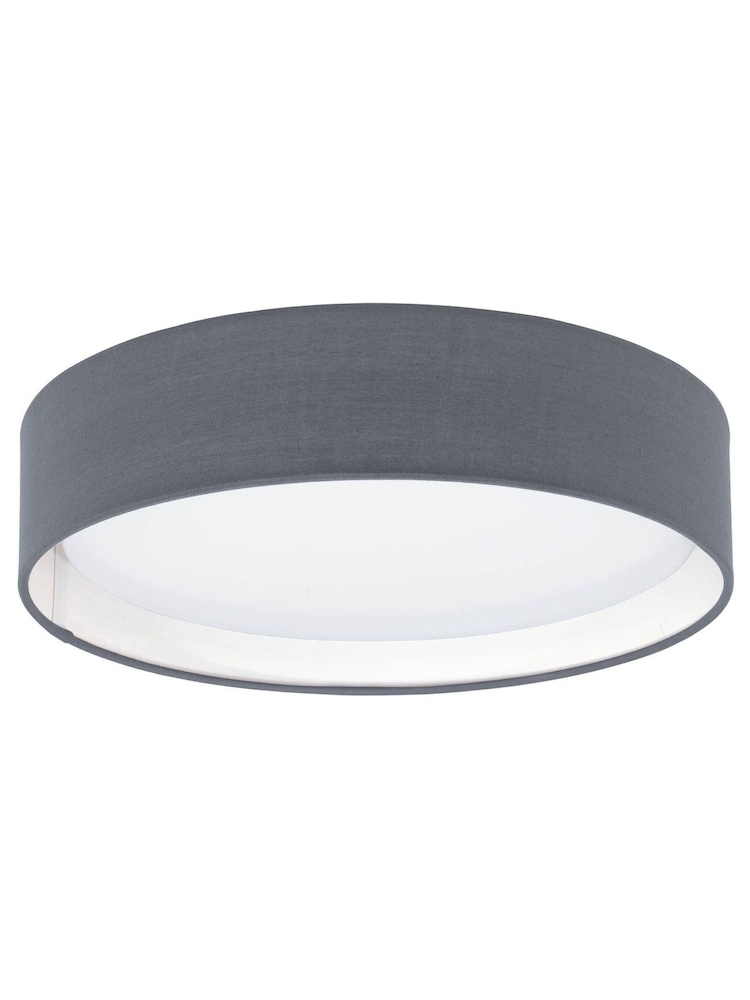 Eglo Grey Pasteri 1 Light Fabric Ceiling Light - Image 2 of 3