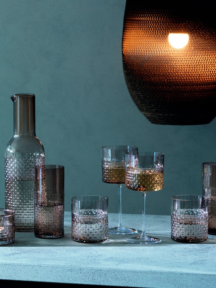 LSA International Set of 2 Taupe Wicker 330ml Tumblers - Image 1 of 4
