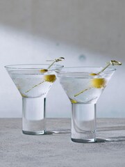 LSA International Set of 2 Clear Vodka 240ml Cocktail Glasses - Image 1 of 4