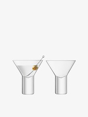 LSA International Set of 2 Clear Vodka 240ml Cocktail Glasses - Image 4 of 4