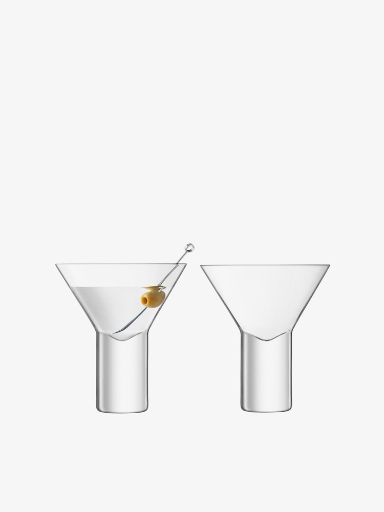 LSA International Set of 2 Clear Vodka 240ml Cocktail Glasses - Image 4 of 4