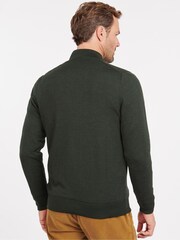 Barbour® Green Gamlin Half Zip Wool Jumper - Image 2 of 7