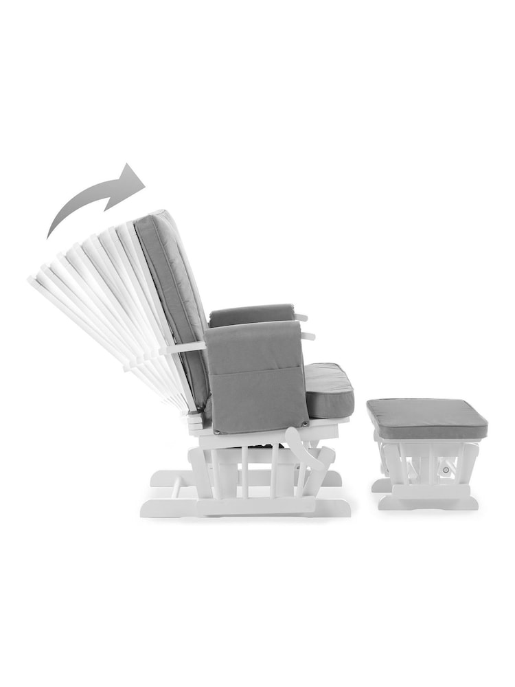 Obaby Grey Deluxe Reclining Nursing Chair - Image 2 of 4