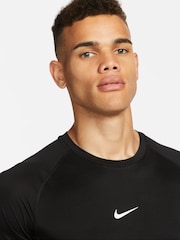 Nike Black Pro Dri-FIT Tight Short Sleeve Top - Image 3 of 5