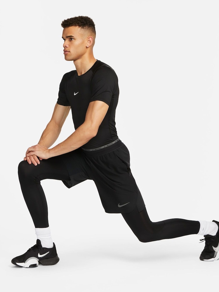 Nike Black Pro Dri-FIT Tight Short Sleeve Top - Image 5 of 5