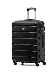 Flight Knight Black Medium Hardcase Lightweight Check In Suitcase With 4 Wheels - Image 1 of 7