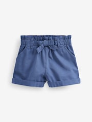 Navy Blue Chino Tie Belt Shorts (3mths-7yrs) - Image 5 of 6