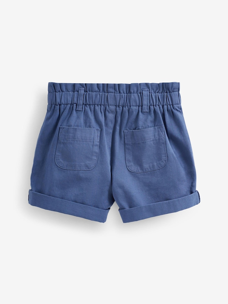 Navy Blue Chino Tie Belt Shorts (3mths-7yrs) - Image 6 of 6 Navy Blue Chino Tie Belt Shorts (3mths-7yrs) - Image 6 of 6