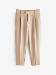 Neutral Pleat Front Trousers (3-16yrs) - Image 4 of 5