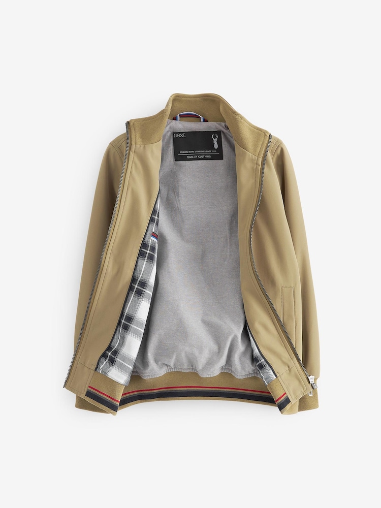 Nevtralno - Lahka elegantna harrington jakna (3 mesecev-16 let) - Slika 3 iz 3
