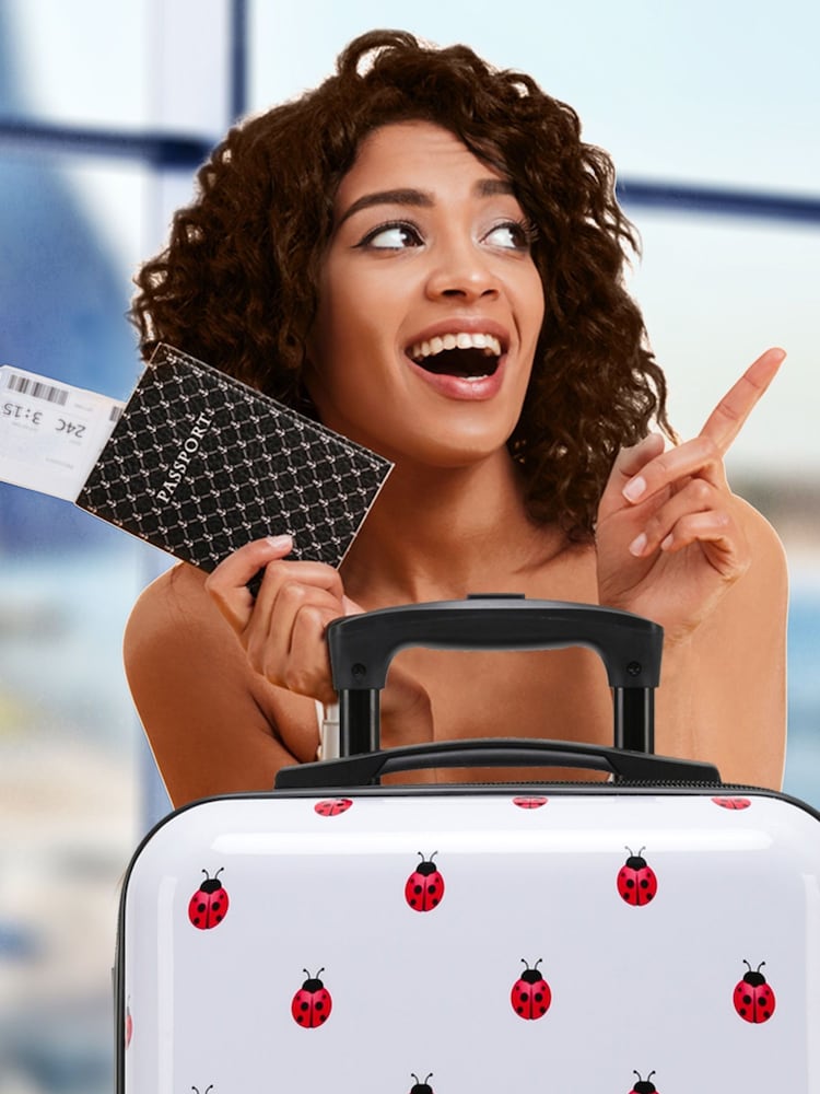 Flight Knight Medium Hardcase Printed Lightweight Check-In Suitcase With 4 Wheels - Image 2 of 7