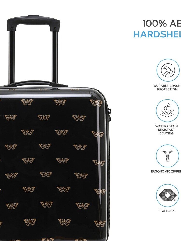 Flight Knight Medium Hardcase Printed Lightweight Check-In Suitcase With 4 Wheels - Image 7 of 7 Flight Knight Medium Hardcase Printed Lightweight Check-In Suitcase With 4 Wheels - Image 7 of 7