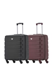 Flight Knight EasyJet Overhead 4 Wheel ABS Hard Case Cabin Carry On Suitcase 56x45x25cm  Set Of 2 - Image 2 of 7