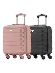 Flight Knight EasyJet Underseat 45x36x20cm 4 Wheel ABS Hard Case Cabin Carry On Suitcase Set Of 2 - Image 2 of 9