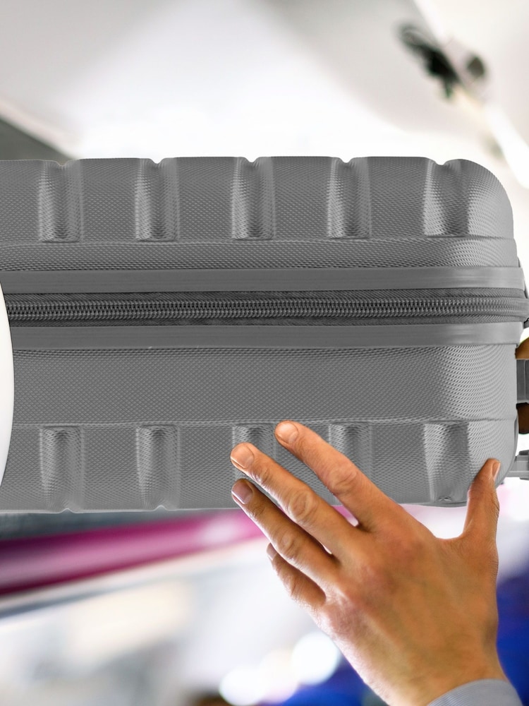 Antracita + Antracita - Set de 2 maletas con diseño rígido de cabina con 4 ruedas de 45x36x20 cm para colocar bajo el asiento Easyjet de Flight Knight - Imagen 10 de 10 Antracita + Antracita - Set de 2 maletas con diseño rígido de cabina con 4 ruedas de 45x36x20 cm para colocar bajo el asiento Easyjet de Flight Knight - Imagen 10 de 10