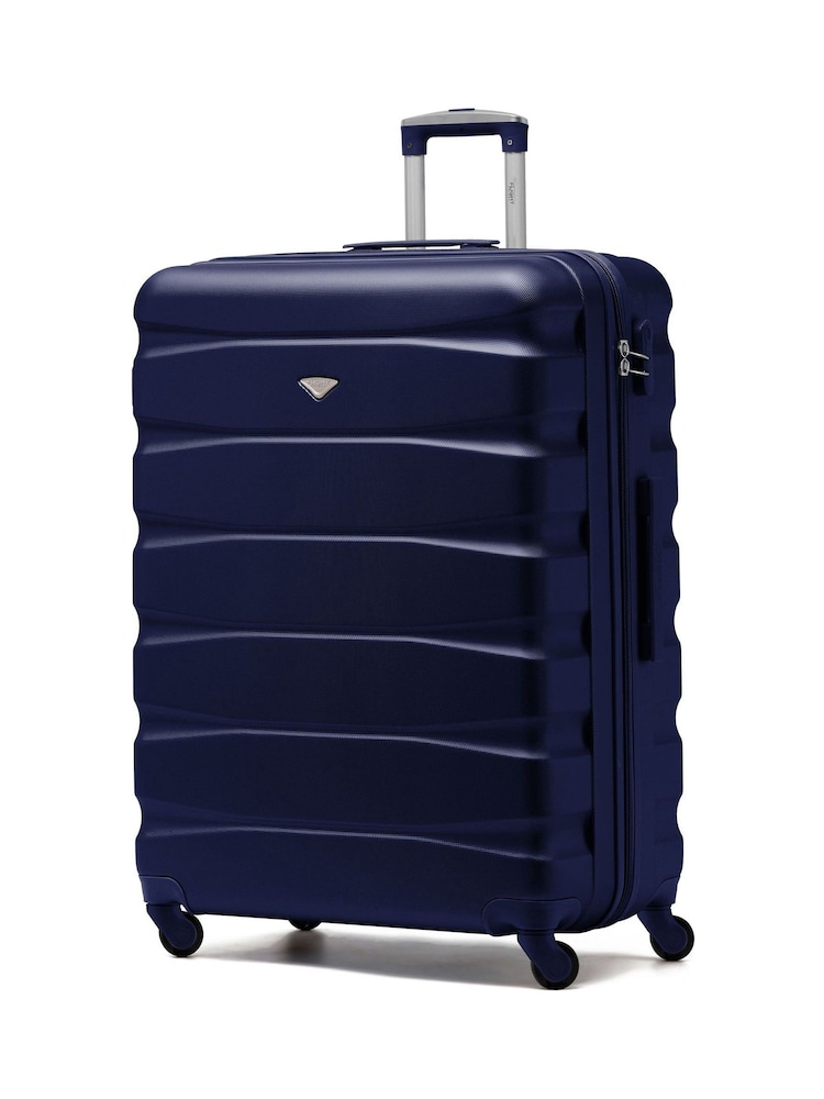 Flight Knight Large Hardcase Lightweight Check In Suitcase With 4 Wheels - Image 1 of 7 Flight Knight Large Hardcase Lightweight Check In Suitcase With 4 Wheels - Image 1 of 7