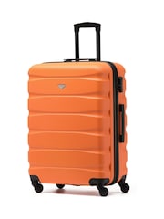 Flight Knight Orange/Black Medium Hardcase Lightweight Check In Suitcase With 4 Wheels - Image 1 of 7
