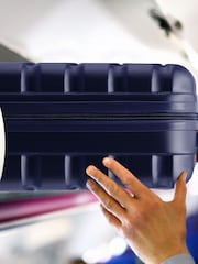 Flight Knight Navy Medium Hardcase Lightweight Check In Suitcase With 4 Wheels - Image 5 of 5