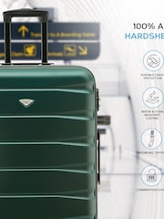 Flight Knight Forest Green/Black Medium Hardcase Lightweight Check In Suitcase With 4 Wheels - Image 2 of 7