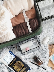 Flight Knight Forest Green/Black Medium Hardcase Lightweight Check In Suitcase With 4 Wheels - Image 3 of 7