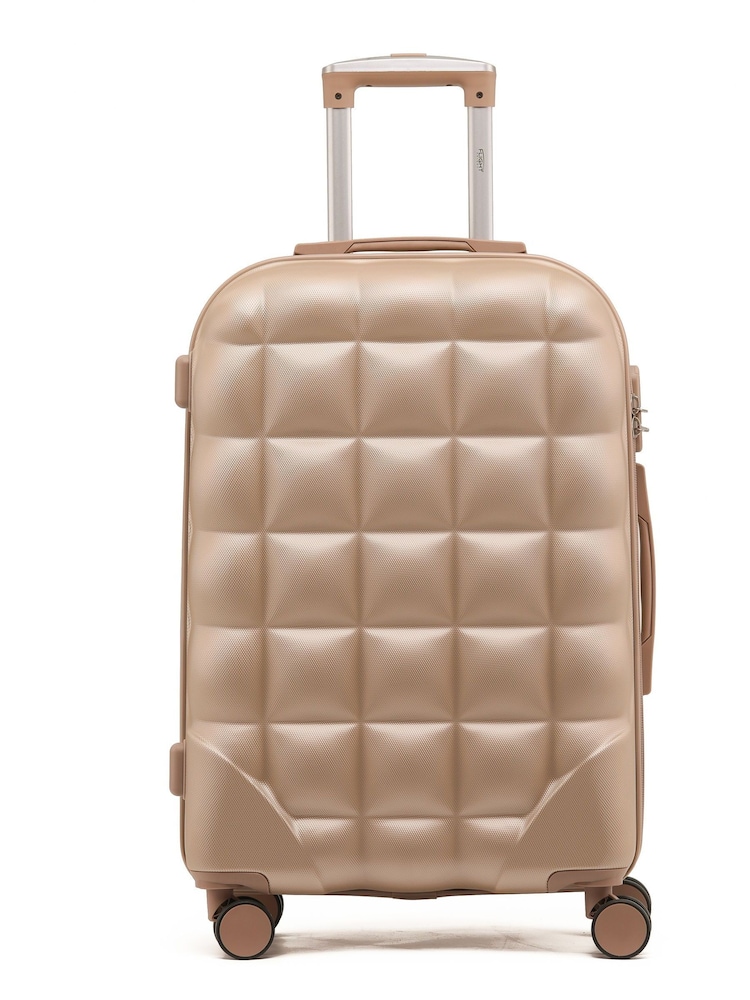 Flight Knight Medium Hardcase Lightweight Check In Suitcase With 4 Wheels - Image 1 of 7