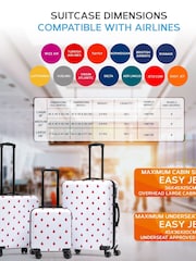 Flight Knight Large Hardcase Printed Lightweight Check In Suitcase With 4 Wheels - Image 6 of 7