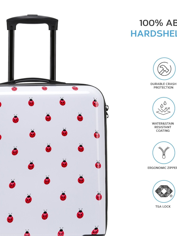 Flight Knight Large Hardcase Printed Lightweight Check In Suitcase With 4 Wheels - Image 7 of 7
