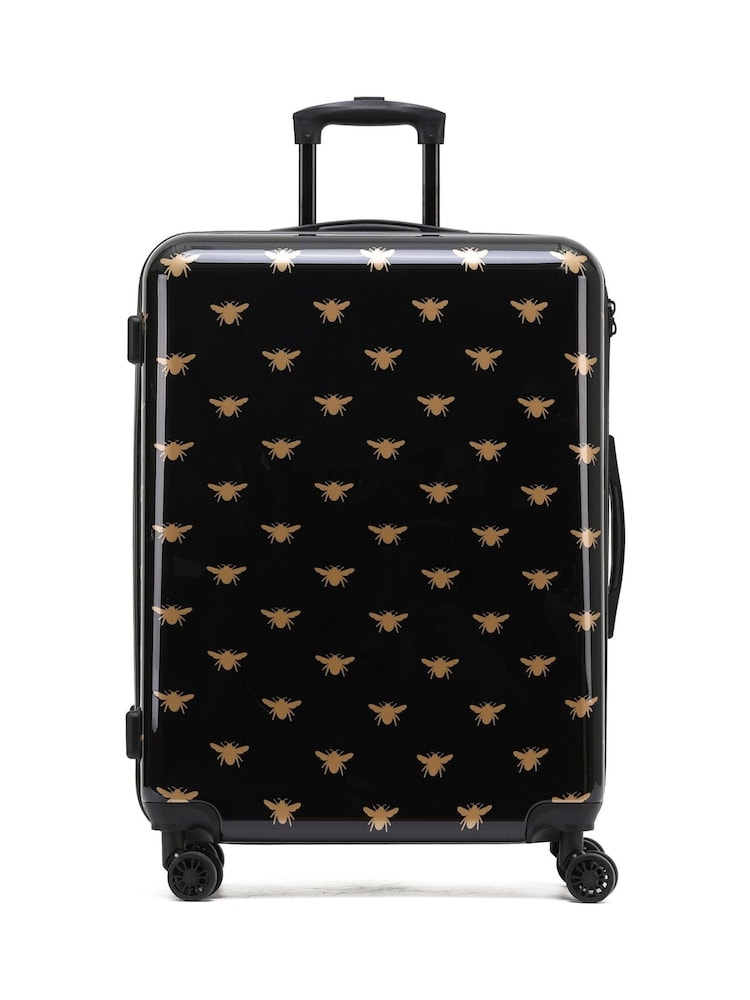 Flight Knight Large Hardcase Printed Lightweight Check In Suitcase With 4 Wheels - Image 1 of 7 Flight Knight Large Hardcase Printed Lightweight Check In Suitcase With 4 Wheels - Image 1 of 7